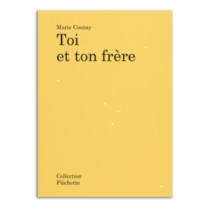 Toi et ton frère, Marie Cosnay, éditions Sun-Sun
